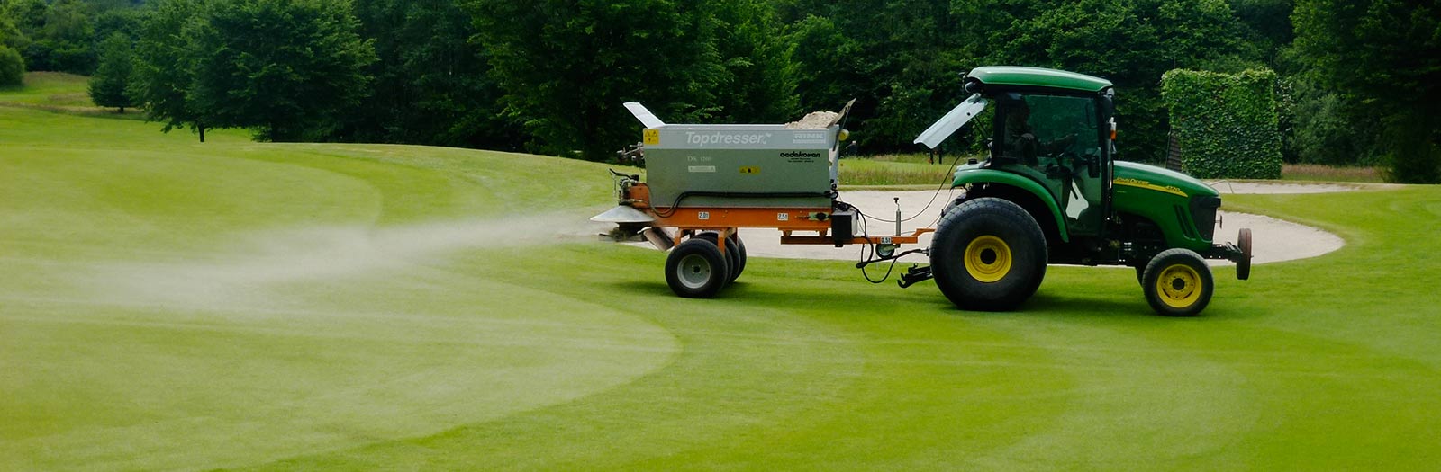 Besanden, Topdressen, Golfplatzpflege Niederrhein